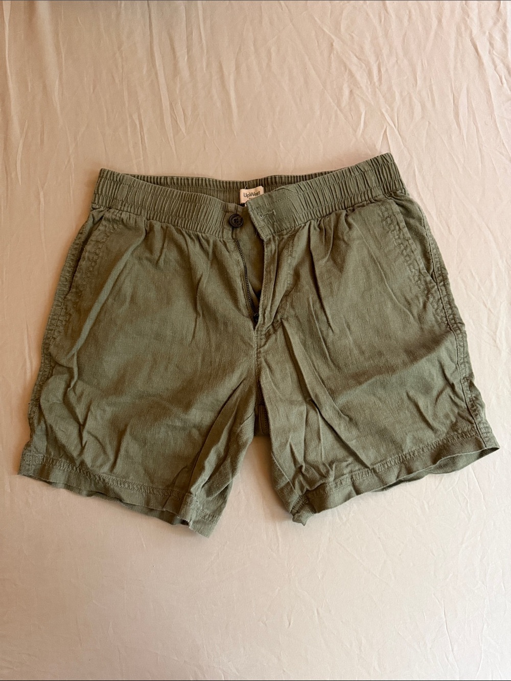 UpWest Olive Green Men's Casual Shorts